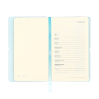 Планинг карманный недатированный, 80 листов, 100х170 мм, deVENTE.Jane, мягкая обложка ПВХ, на резинке, перфорация, ляссе, блок 70%, голубой Планинг карманный недатированный, 80 листов, 100х170 мм, deVENTE.Jane, мягкая обложка ПВХ, на резинке, перфорация, ляссе, блок 70%, голубой