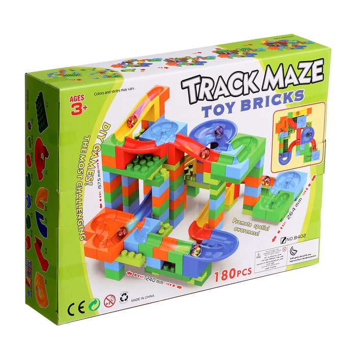 Конструктор блочный марблс &laquo;Турбошарики&raquo;, 180 деталей