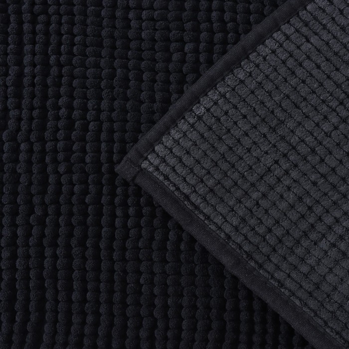 Коврик для дома LaDо́m, букли, плотность 1000 г, 50×80 см, цвет графитовый Коврик для дома LaDо́m, букли, плотность 1000 г, 50×80 см, цвет графитовый