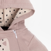 Комбинезон с капюшоном Крошка Я &laquo;Киса&raquo;, рост 68-74 см, цвет лиловый