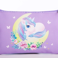 Сумка детская для девочки "Лунный единорог", эко-кожа, фиолетовый, 16х11 см