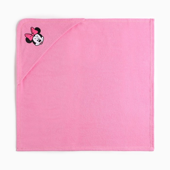 Полотенце уголок махровое &laquo;Минни Маус&raquo;, 75 х 75 см, 100% хлопок