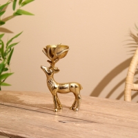 Подсвечник "Оленёнок" алюминий 13х8,5х21 см Подсвечник "Оленёнок" алюминий 13х8,5х21 см