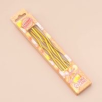 Свечи для торта витые "Серпантин",12 см, 18 шт, коктейльные, золото