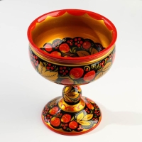 Фруктовница на ножке «Хохлома» Фруктовница на ножке «Хохлома»