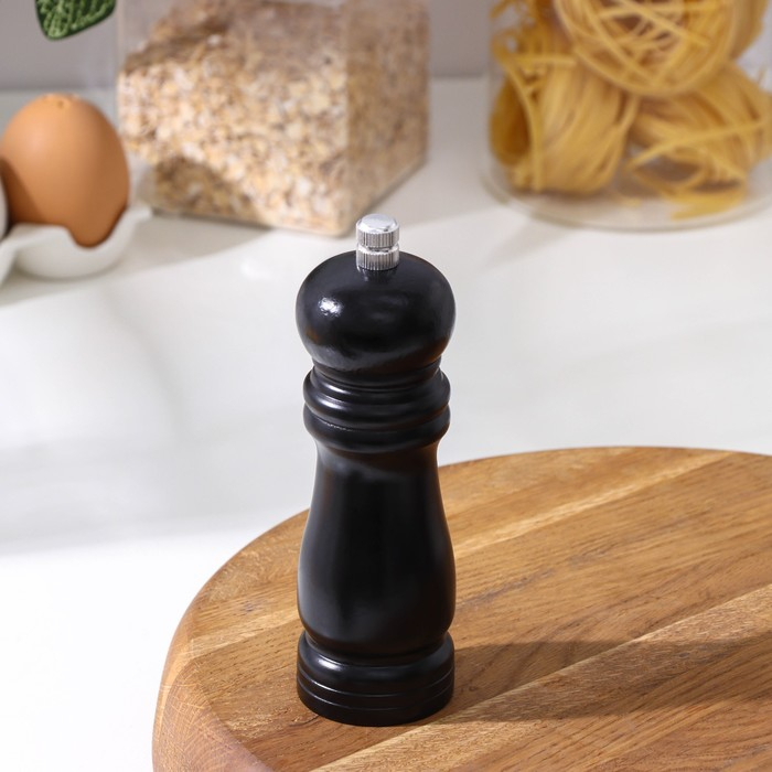 Мельница для специй Доляна, 15,5&times;4,5 см, металлический механизм, цвет чёрное дерево