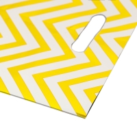 Набор подарочных пакетов, металлизированныей, "Зиг-заг" золотой 17х25 см , 20 микрон 10 шт набор