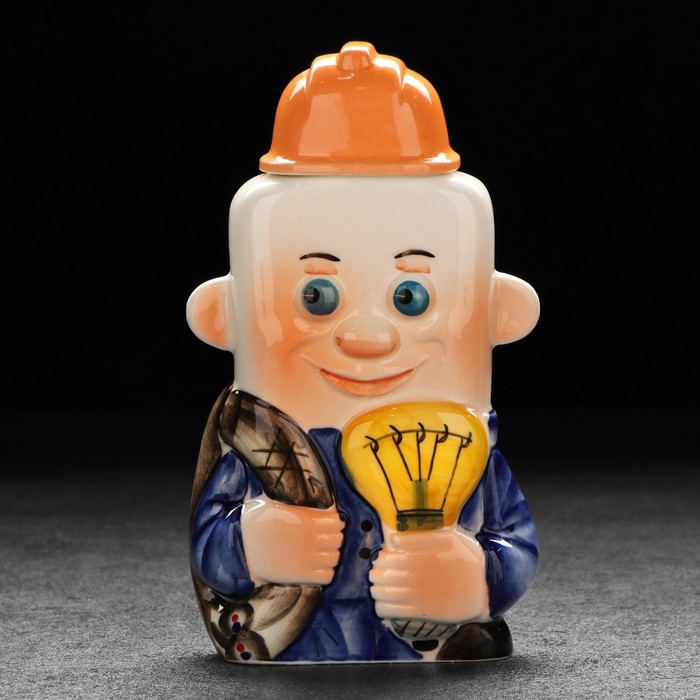 Штоф фарфоровый &laquo;Электрик. 22 декабря&raquo;, в упаковке книге