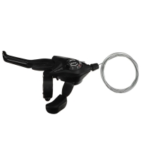 Шифтер C.STAR TS60-3S, с тормозной ручкой, левый, 3 скорости, с тросом 2050 мм