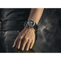 Часы наручные электронные, d-4.6 см, с будильником, календарем, подсветкой, 1 АТМ