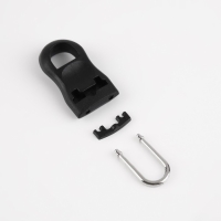 Пуллер для молнии, съёмный, 3,5 &times; 1,5 см, 10 шт, цвет чёрный