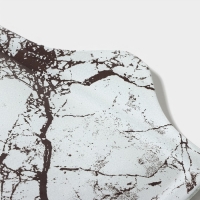 Блюдо стеклянное сервировочное Magistro &laquo;Мрамор&raquo;, 26,5&times;17,5&times;2 см, цвет белый