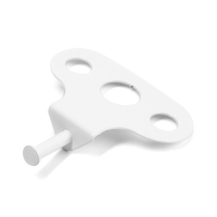 Ограничитель открывания белый металл, 5-х позиционный РП 623