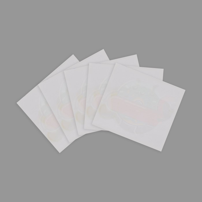 Термотрансфер &laquo;Пончик с фламинго&raquo;, 7,5 &times; 5,5 см, 5 шт