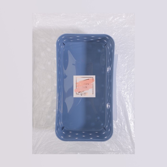 Органайзер для хранения, навесной, 1 секция, с клеевыми крючками, 21,5 &times; 11,5 &times; 7,5 см, цвет МИКС