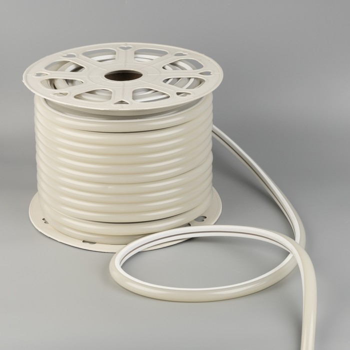 Гибкий неон Luazon Lighting 16 мм D-образный, IP65, 50 м, SMD2835, 120 LED/м, 220 В, свечение синее Гибкий неон Luazon Lighting 16 мм D-образный, IP65, 50 м, SMD2835, 120 LED/м, 220 В, свечение синее