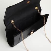 Сумка-клатч на магните, цвет чёрный