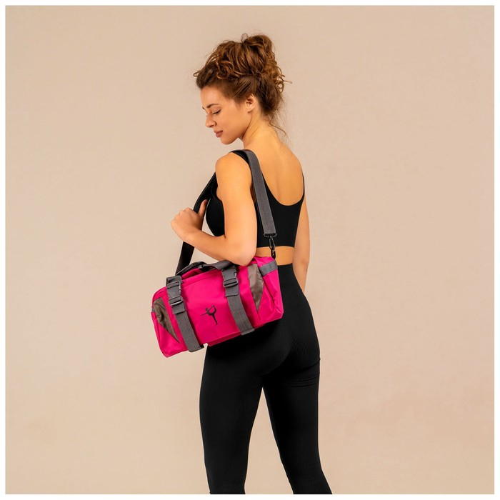 Сумка для йоги и гимнастики Sangh, 37х20х20 см, цвет фуксия