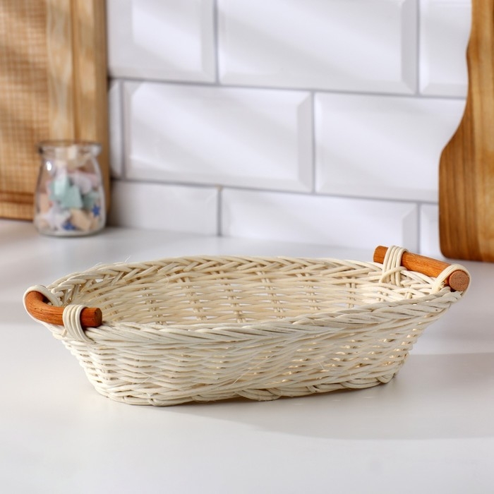 Корзина с ручками, 16&times;23&times;5 см, ротанг