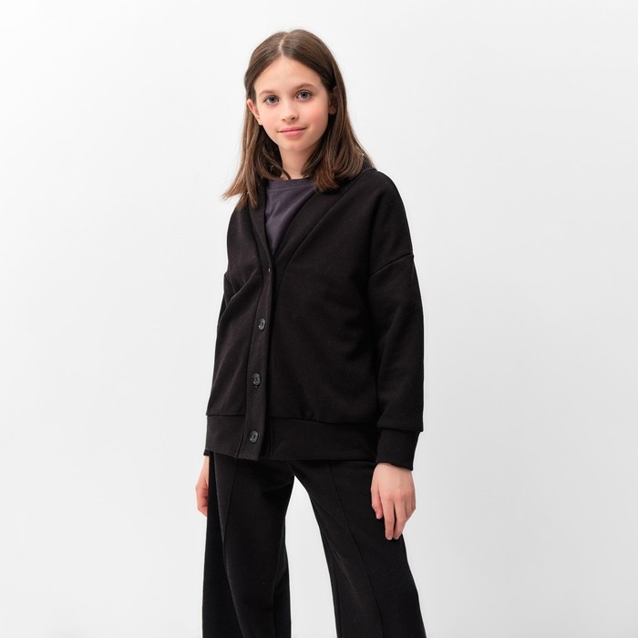 Костюм для девочки (кардиган, брюки) MINAKU цвет чёрный, рост 116 см Костюм для девочки (кардиган, брюки) MINAKU цвет чёрный, рост 116 см