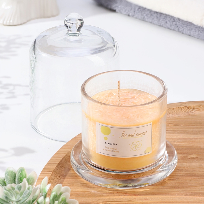 Свеча ароматическая в банке Свеча ароматическая в банке "Dome", лимон