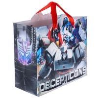 Пакет подарочный "Автоботы" 23х27х11.5 см, упаковка, Трансформеры