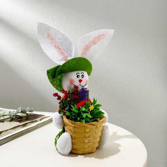 Подставка для цветов, на 1 горшок, d = 7,5 см, h = 7,5 см, &laquo;Заяц&raquo;, Greengo