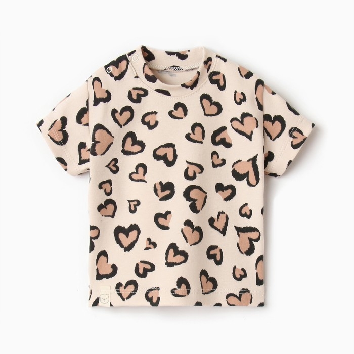 Футболка Крошка Я Leo love, рост 74-80 см