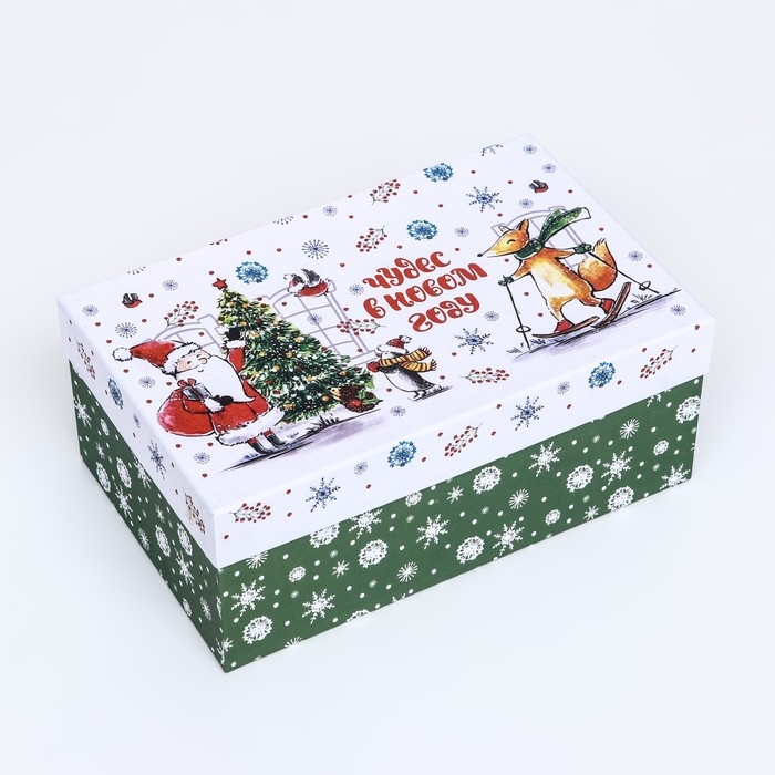 Коробка прямоугольная "Снежная пора" ,27 &times; 17 &times; 11 см