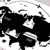 Наклейка 3Д интерьерная Карта мира 90*60см Наклейка 3Д интерьерная Карта мира 90*60см