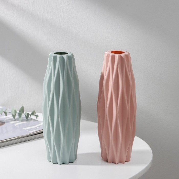 Ваза для цветов, 7,5×21 см, 550 мл, цвет МИКС Ваза для цветов, 7,5×21 см, 550 мл, цвет МИКС