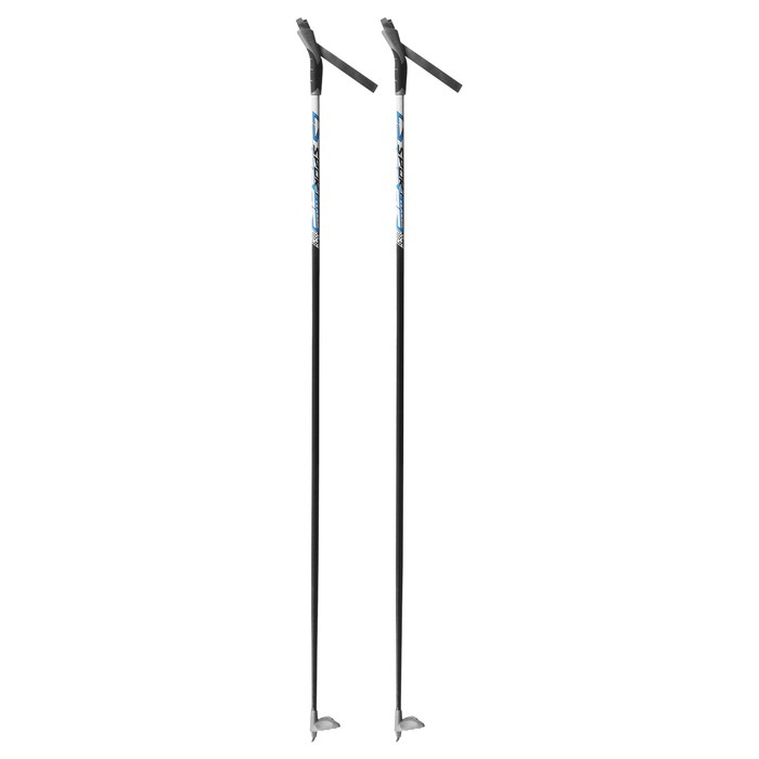 Палки лыжные стеклопластиковые, длина 150 см, цвета МИКС