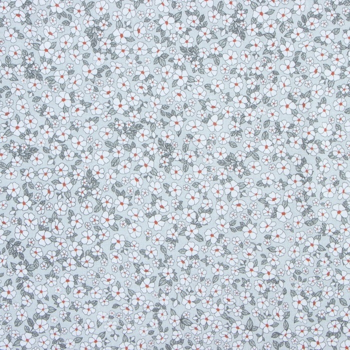 Постельное бельё Этель 2 сп Small flowers, 175х215 см, 200х220 см, 50х70 см -2 шт, поплин