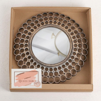 Зеркало настенное &laquo;Винтаж&raquo;, d зеркальной поверхности 13 см, цвет &laquo;состаренное золото&raquo;