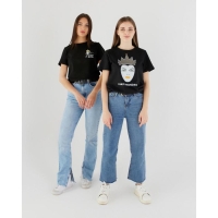 Футболка "Hate Mondays" Злодейки, черный Футболка "Hate Mondays" Злодейки, черный