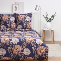 Постельное бельё Экономь и Я 1,5 сп Herbarium 147х215см, 150х215см, 70х70см-2 шт, полисатин, 80г/м&sup2;