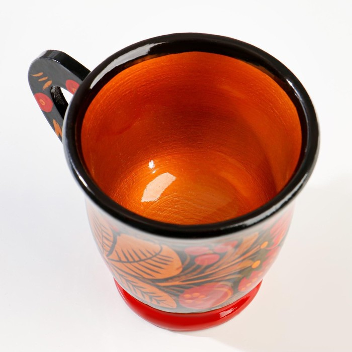 Кружка &laquo;Соковая&raquo;, 9&times;9 см, хохлома, микс