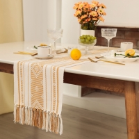 Дорожка Этель сканди цв.горчичный 38*150 см, 50%хлопок 50%лен Дорожка Этель сканди цв.горчичный 38*150 см, 50%хлопок 50%лен