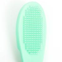 Зубная щетка для собак на палец, силиконовая, 14 см, голубая Зубная щетка для собак на палец, силиконовая, 14 см, голубая