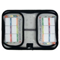 Пенал 1 секция, 130 х 210 х 40 мм, 2 откидные планки, тканевый, Calligrata TOP, Content "Маска" Пенал 1 секция, 130 х 210 х 40 мм, 2 откидные планки, тканевый, Calligrata TOP, Content "Маска"