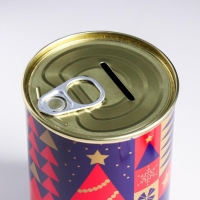 Копилка-подарок металл "На новые события в новом году"