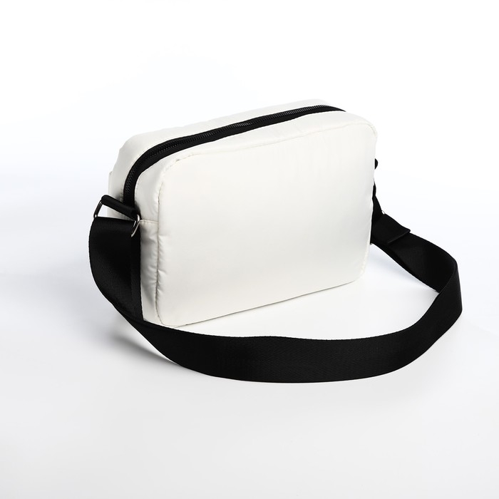 Сумка кросс-боди на молнии, цвет молочный