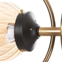 Бра "Салли" 1х60Вт Е27 Медный, чёрный 26х13х33см