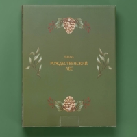 Тарелка новогодняя Доляна &laquo;Рождественский вечер&raquo;, 25,5&times;19,5&times;3 см, керамика, цвет белый