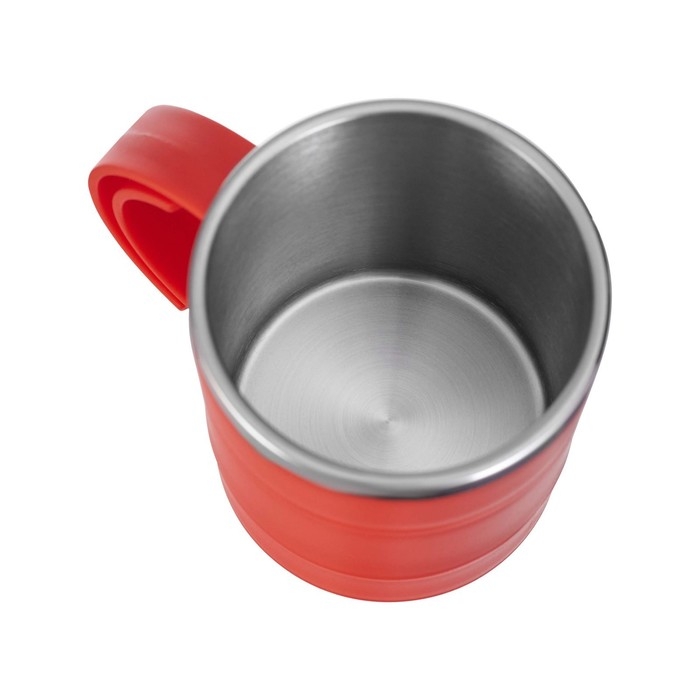 Термокружка, 450 мл, Поход "Мастер К", сохраняет тепло 2 ч, 12.5 х 10.5 см, красная