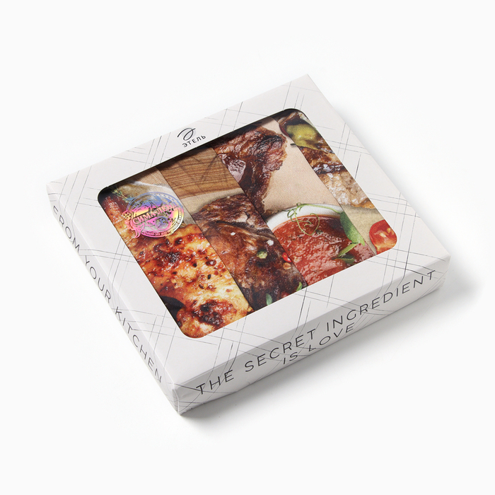 Набор полотенец "Этель" Meat dish 4 шт, 100% хлопок