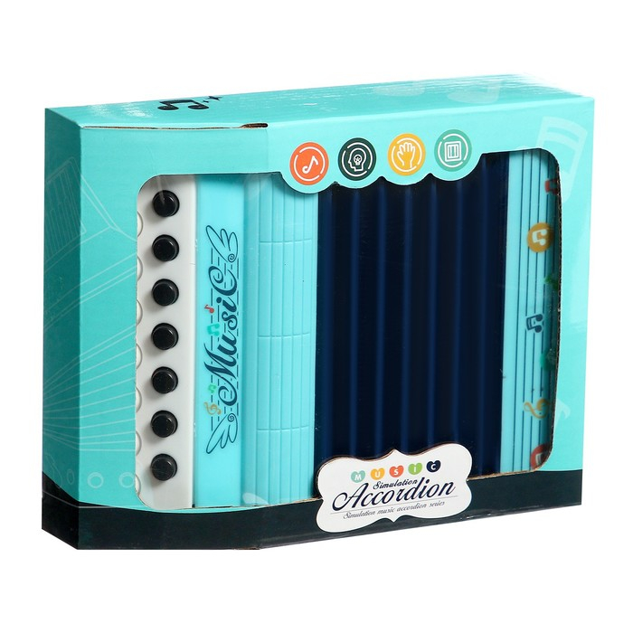 Музыкальная игрушка аккордеон «Музыкальный взрыв», 13 клавиш, работает от батареек, цвета МИКС Музыкальная игрушка аккордеон «Музыкальный взрыв», 13 клавиш, работает от батареек, цвета МИКС