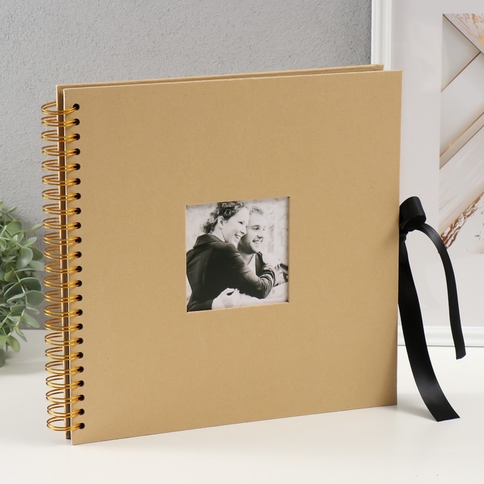 Фотоальбом  30 черных листов "Воспоминания" 31х32,5х3 см