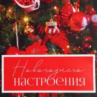Пакет подарочный новогодний ламинированный &laquo;Новогоднее настроение&raquo;, ML 21 х 25 х 8 см, Новый год