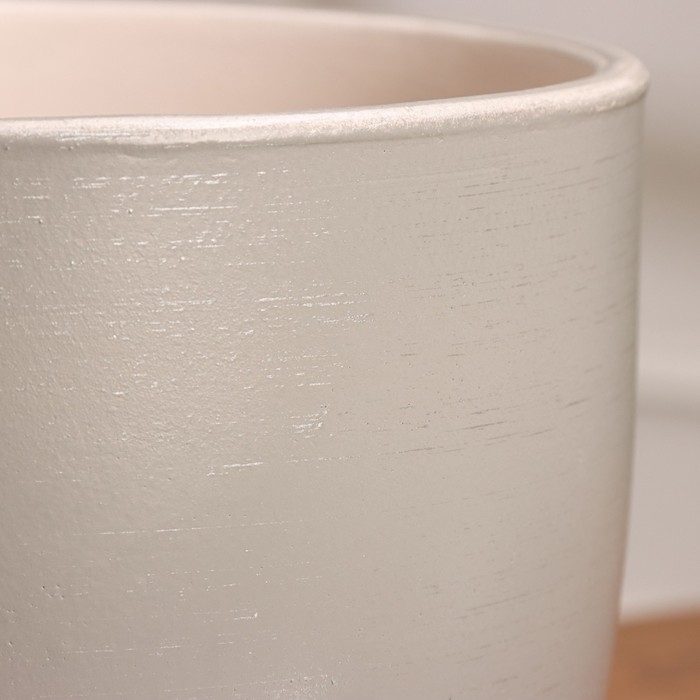 Горшок цветочный "Фоджа" серый линии 3,5 л